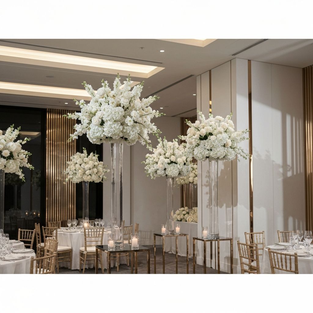 Elegant wedding floral arrangements
